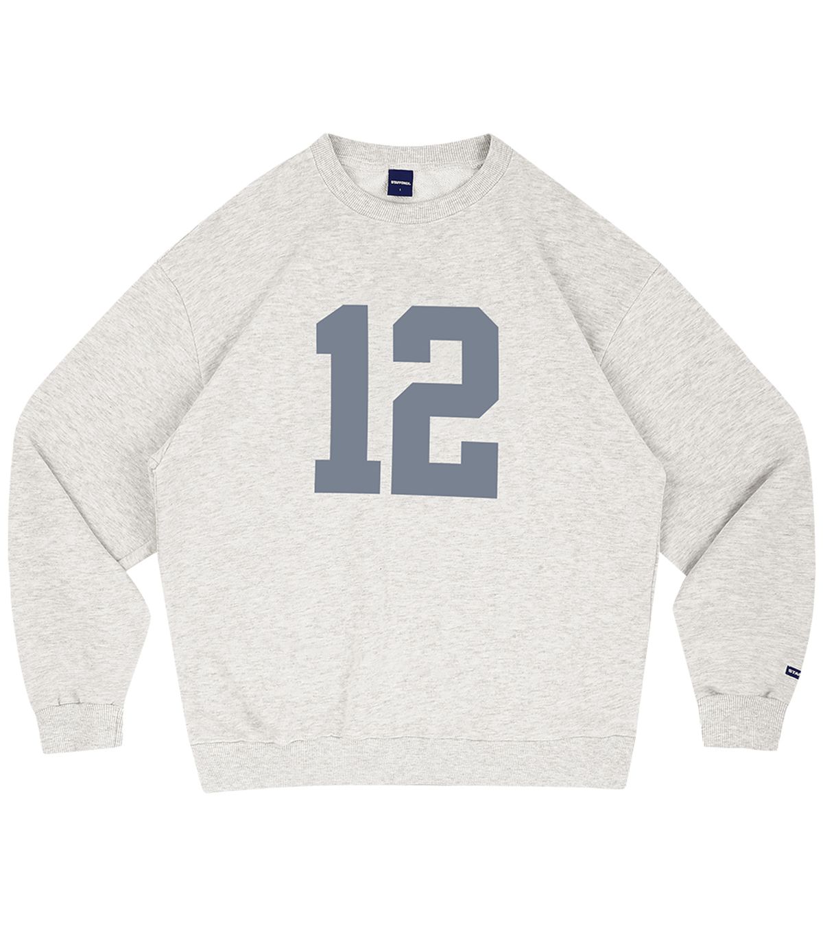 스텝온리(STAFFONLY) 12 SWEATSHIRTS (MELANGE WHITE)