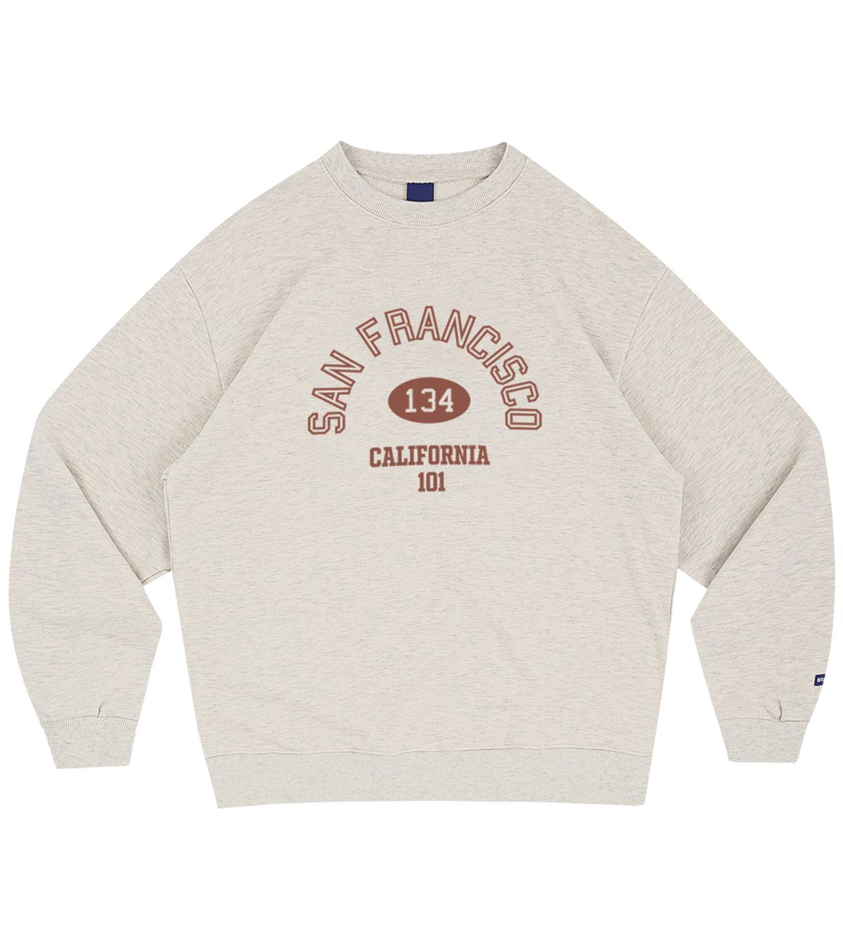 스텝온리(STAFFONLY) SAN FRANCISCO SWEATSHIRTS (MELANGE IVORY)