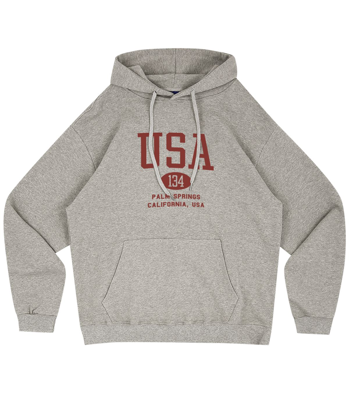스텝온리(STAFFONLY) USA 134 HOODIE (MELANGE GREY)