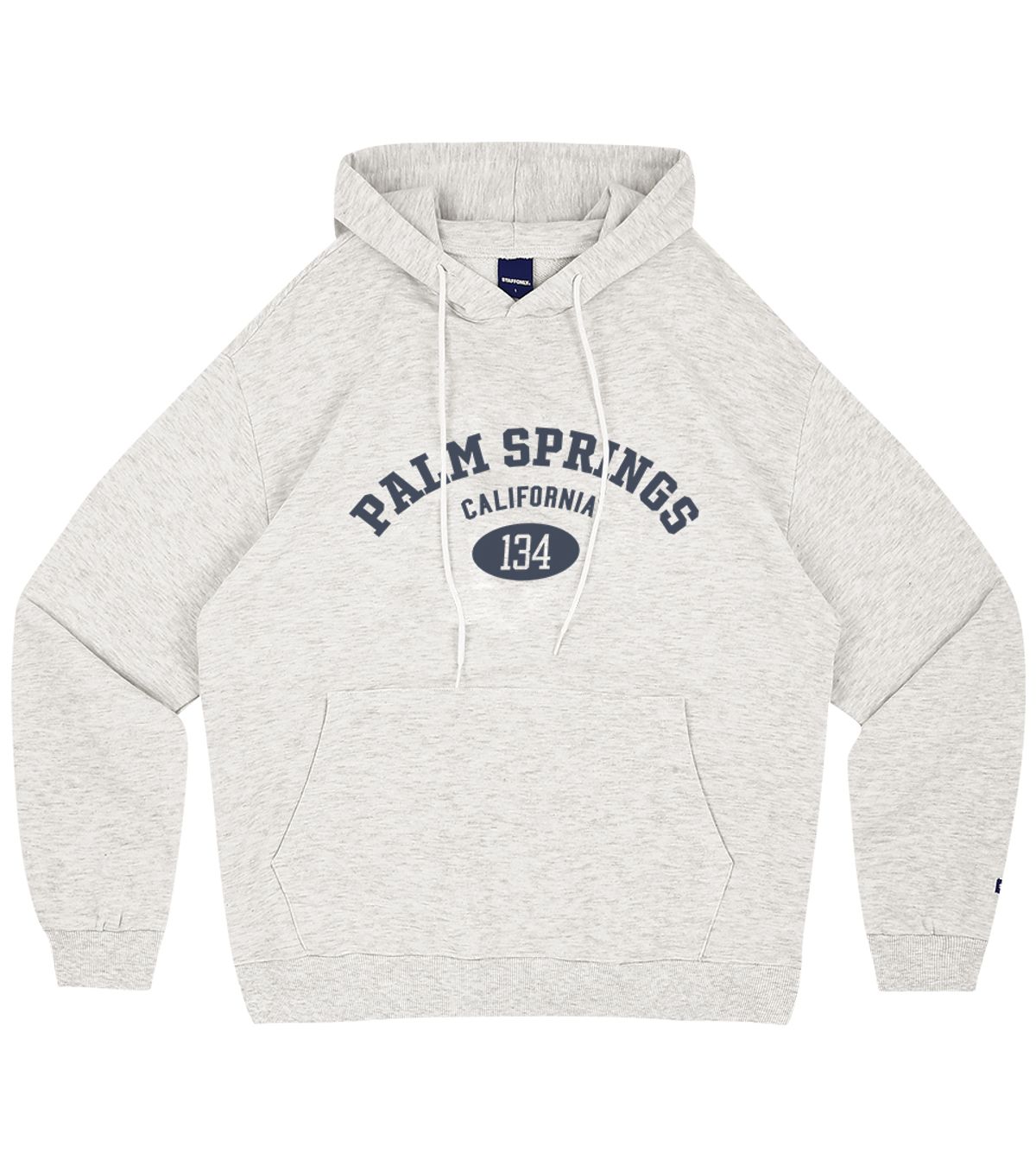 스텝온리(STAFFONLY) PALM SPRINGS HOODIE (MELANGE WHITE)
