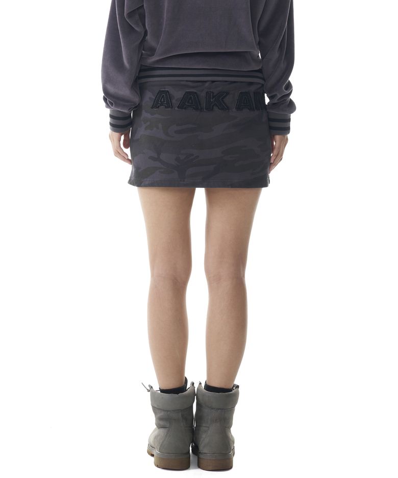 Camouflage Logo Sweat Skirt (Black)