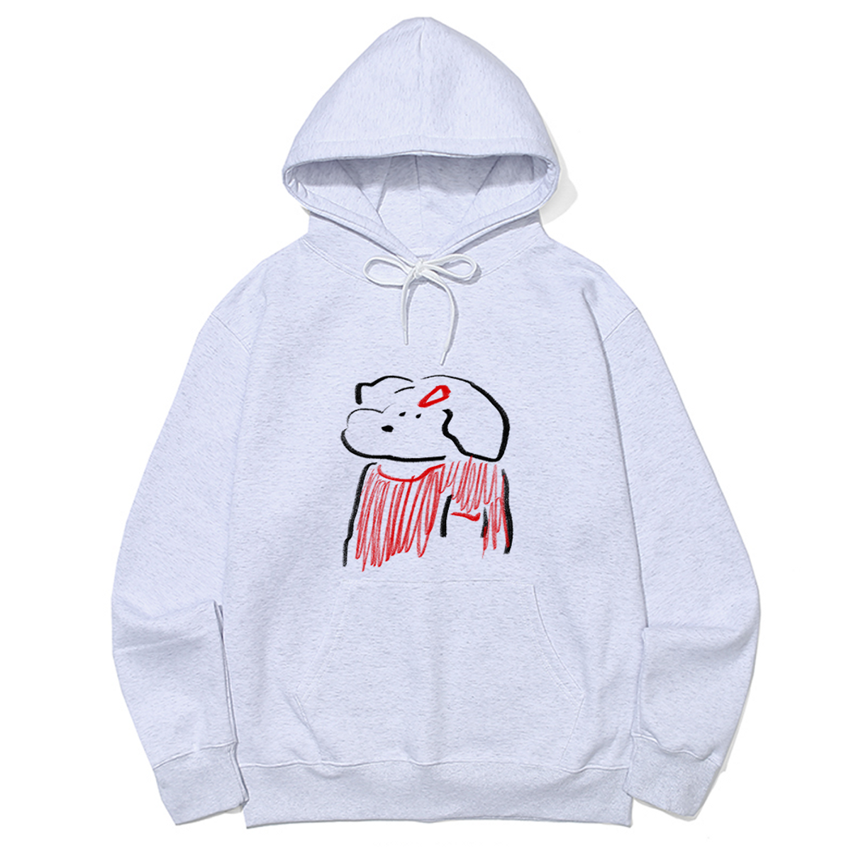어썸어스(AWESOMEUS) PUPPY IN A RED OUTFIT HOODIE_3 COLOR