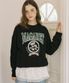 마가렛 아트워크 스웻셔츠 - 블랙