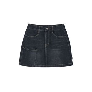 사각포켓 꼬임라인 데님 스커트 AQ3DS861