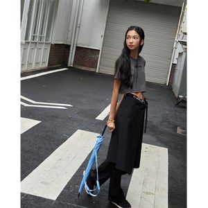 (레인) 레터링 밴드 랩스커트 AQ7WS860