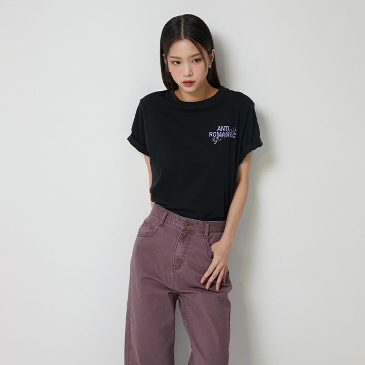 랩(LAP) 안티로맨틱 반팔 티셔츠 AQ7CT780