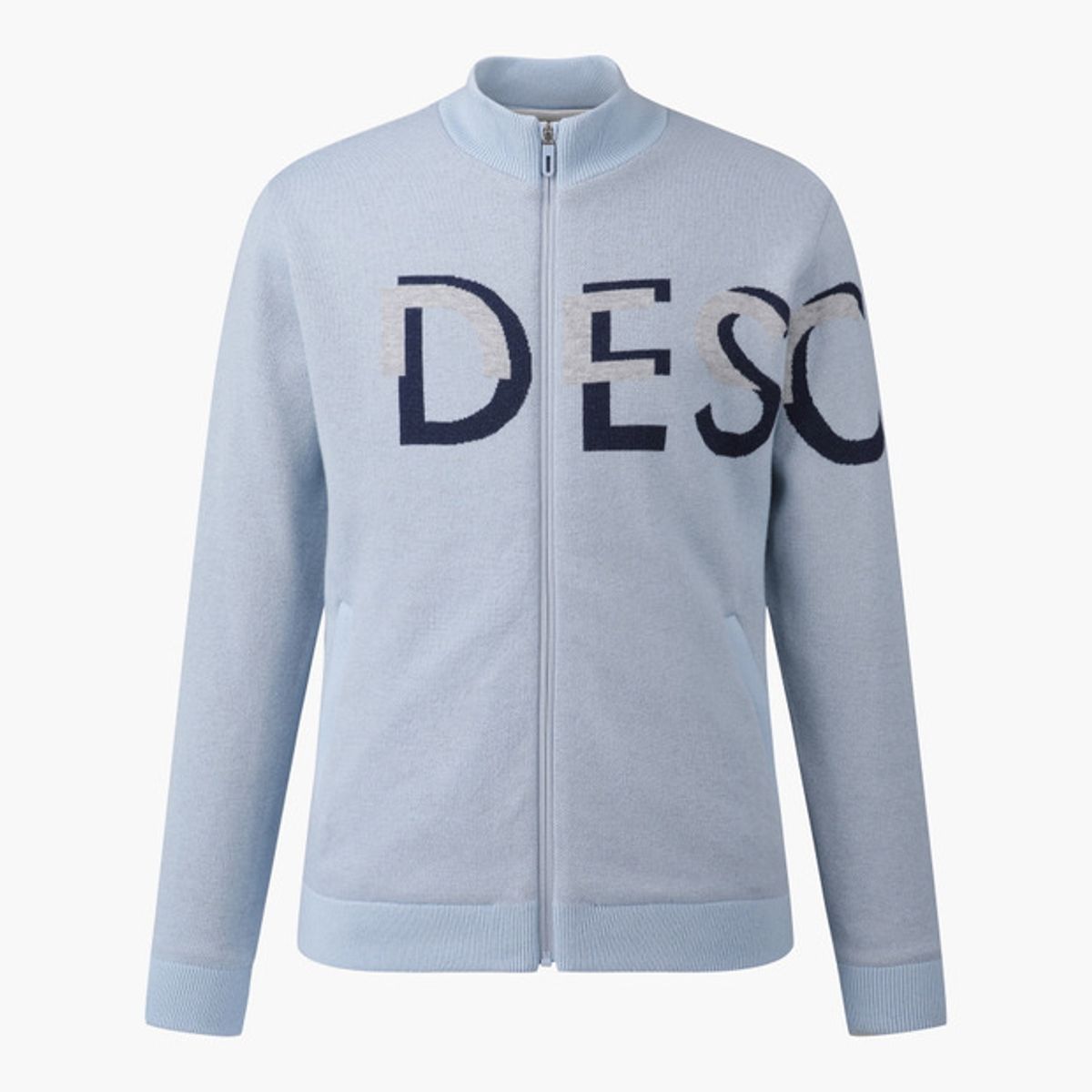 데상트 골프(DESCENTE GOLF) 남성 타이포그래픽 풀집업 방풍 가디건 (DP42MFKOO7)