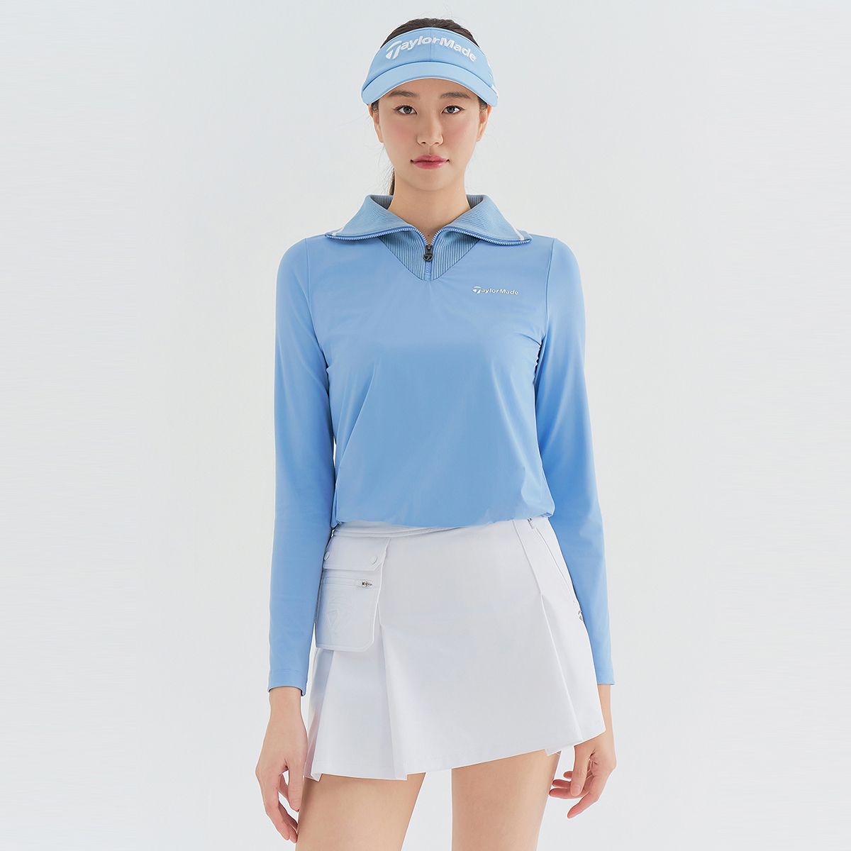 테일러메이드 어패럴(TAYLORMADE APPAREL) 여성 우븐 패치 루즈핏 티셔츠 TTN-72HG42-940