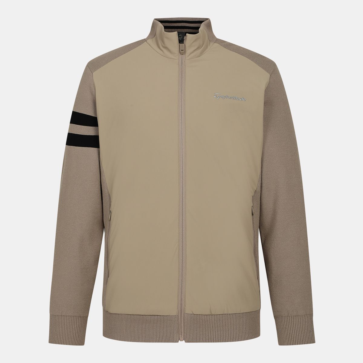 테일러메이드 어패럴(TAYLORMADE APPAREL) 남성 우븐 하이브리드 집업 니트 가디건 TSN-33HG32-510