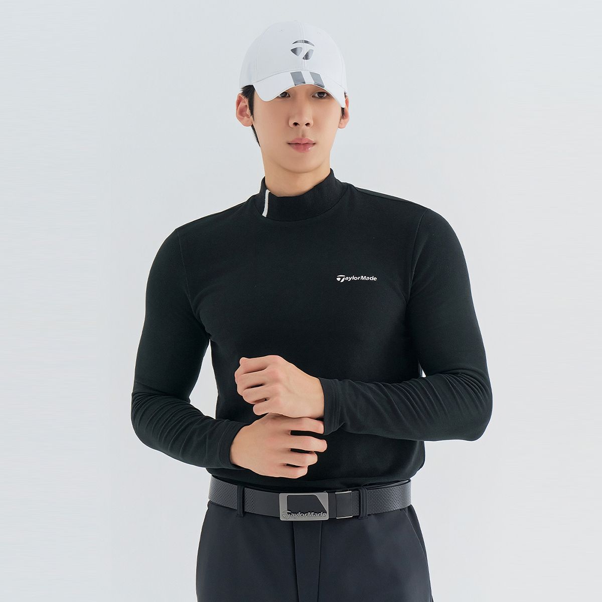 테일러메이드 어패럴(TAYLORMADE APPAREL) 남성 기모 하이넥 티셔츠 TTN-41HG44-199