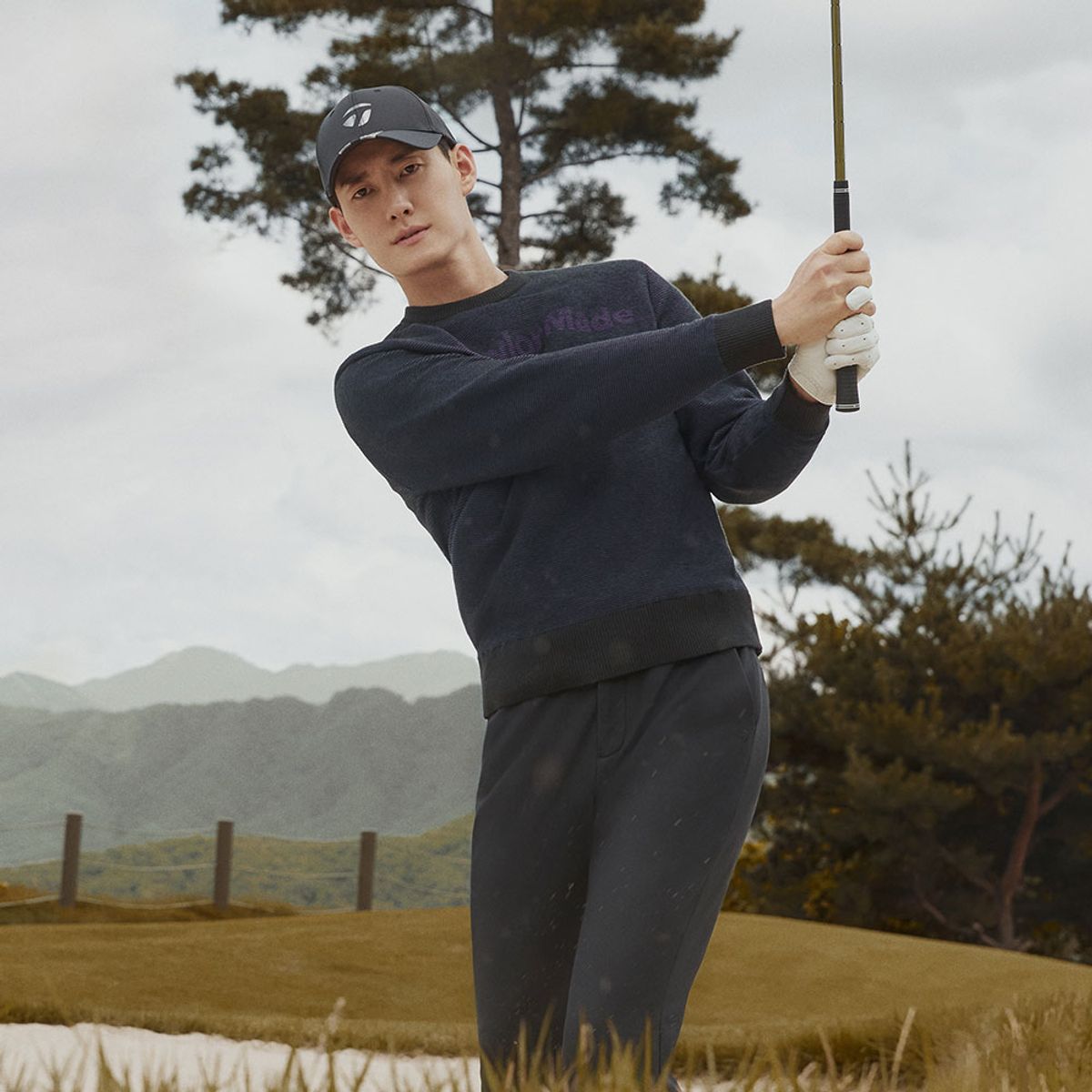 테일러메이드 어패럴(TAYLORMADE APPAREL) 남성 폴리 슬림핏 팬츠 TPN-32HG83-199