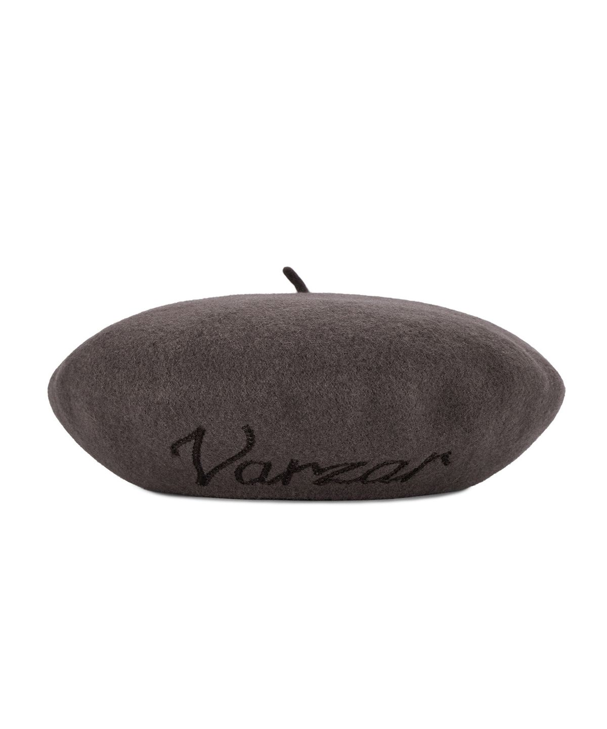 바잘(VARZAR) 바잘 커시브 로고 울 베레모 코코아