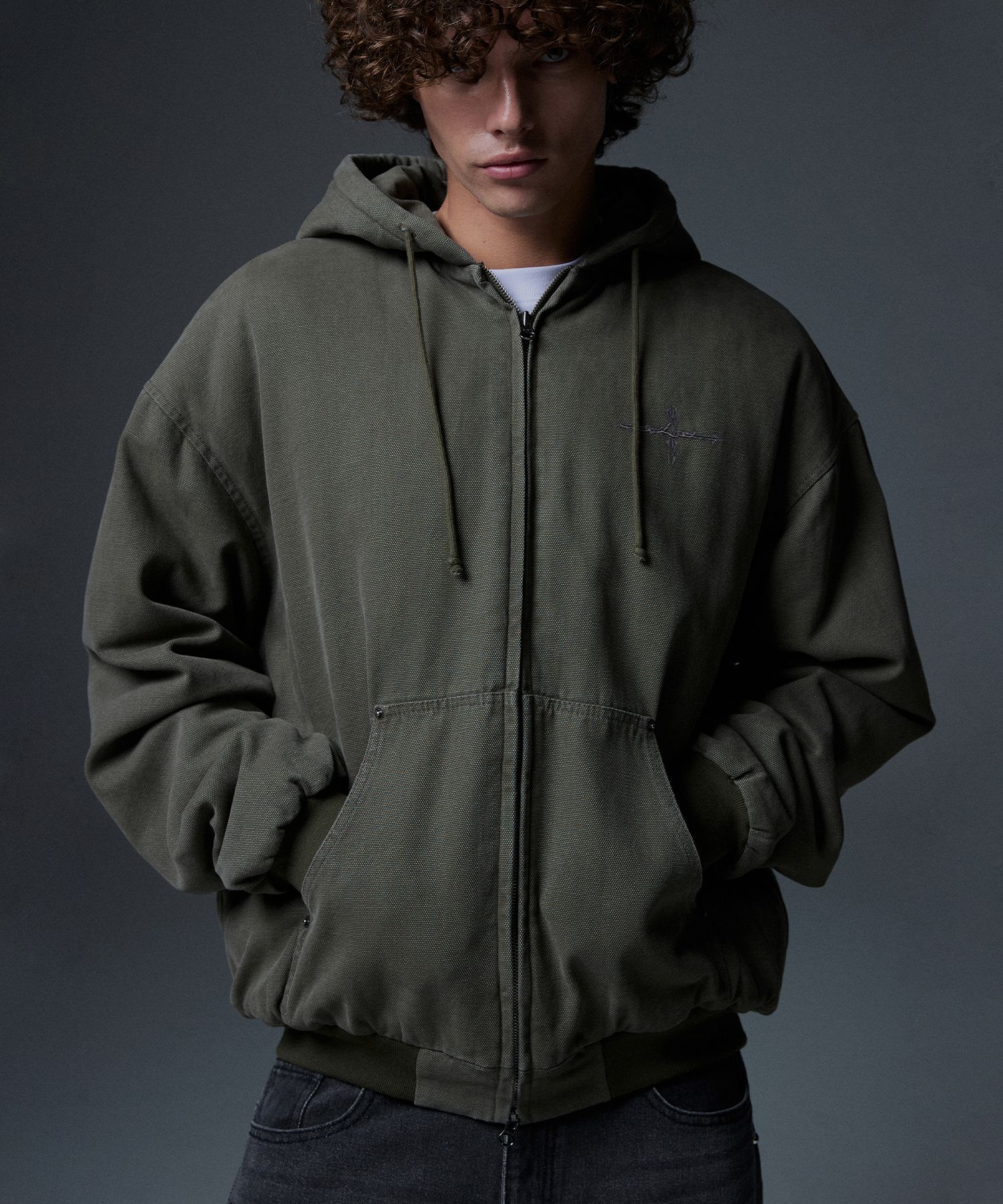 ◆NOT4NERD 4 Worshippers Oxford Hooded Work Jacket/3色◆ MUSINSA | NOT4NERD 4 Worshippers Oxford Hooded Work Jacket
