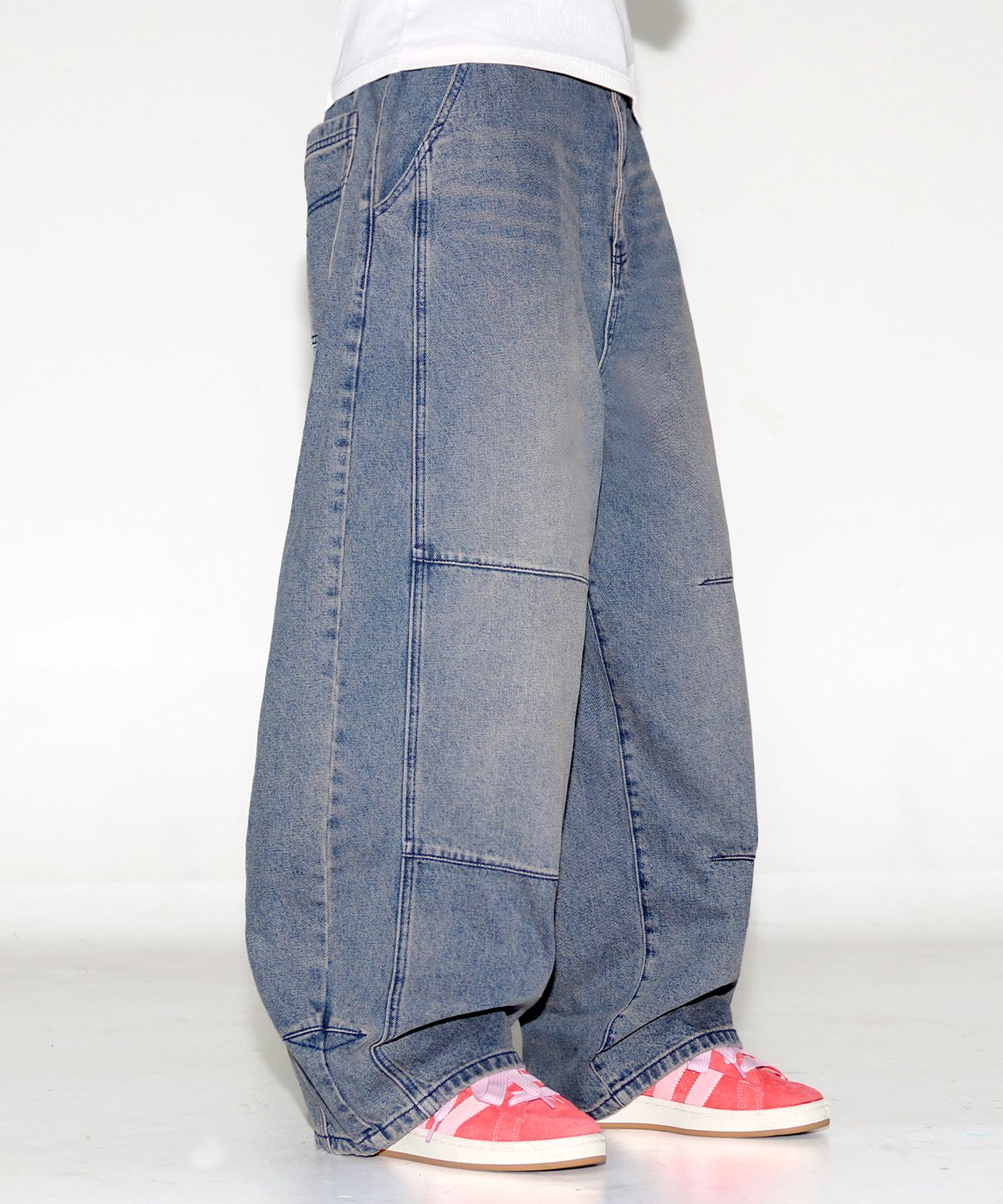 パンツ XTONZ XP253 Esto Wide Balloon Denim Pants MIDNIGHT BLUE XP25 MUSINSA | XTONZ XP253 ESTO WIDE BALLOON DENIM PANTS