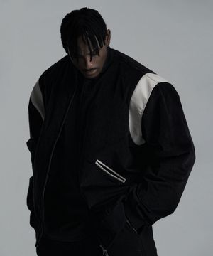 코듀로이 바시티 자켓