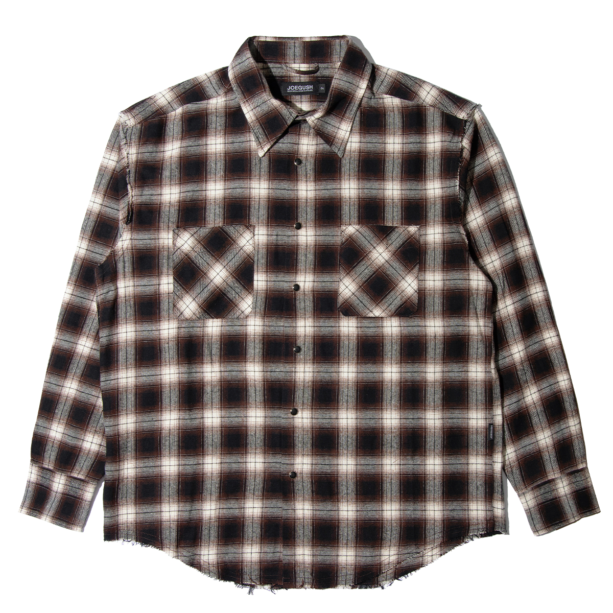 조거쉬(JOEGUSH) Kurt 2 Flannel Shirt (Brown)