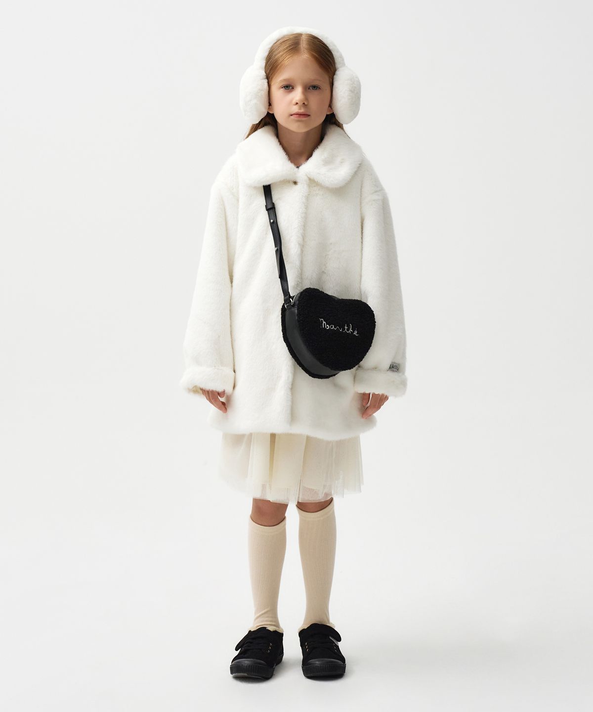마리떼 키즈(MARITHÉ KIDS) ENFANT FAUX FUR COAT ivory