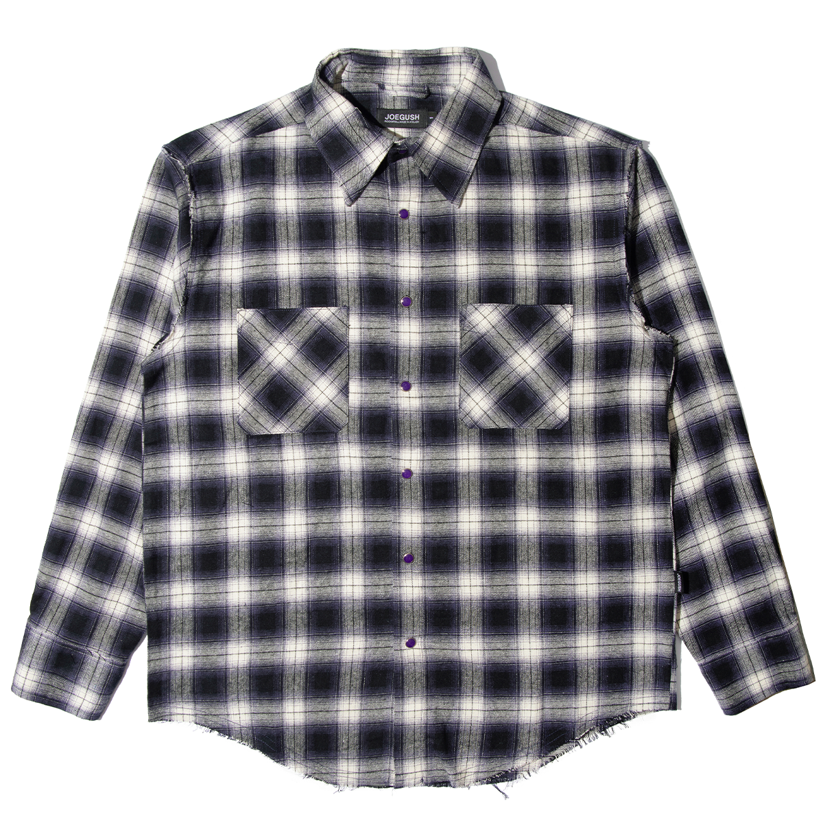 조거쉬(JOEGUSH) Kurt 2 Flannel Shirt (Purple)
