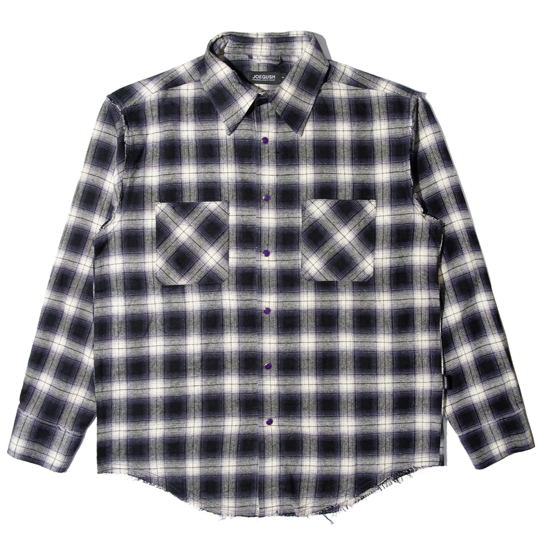 Kurt 2 Flannel Shirt (Purple)