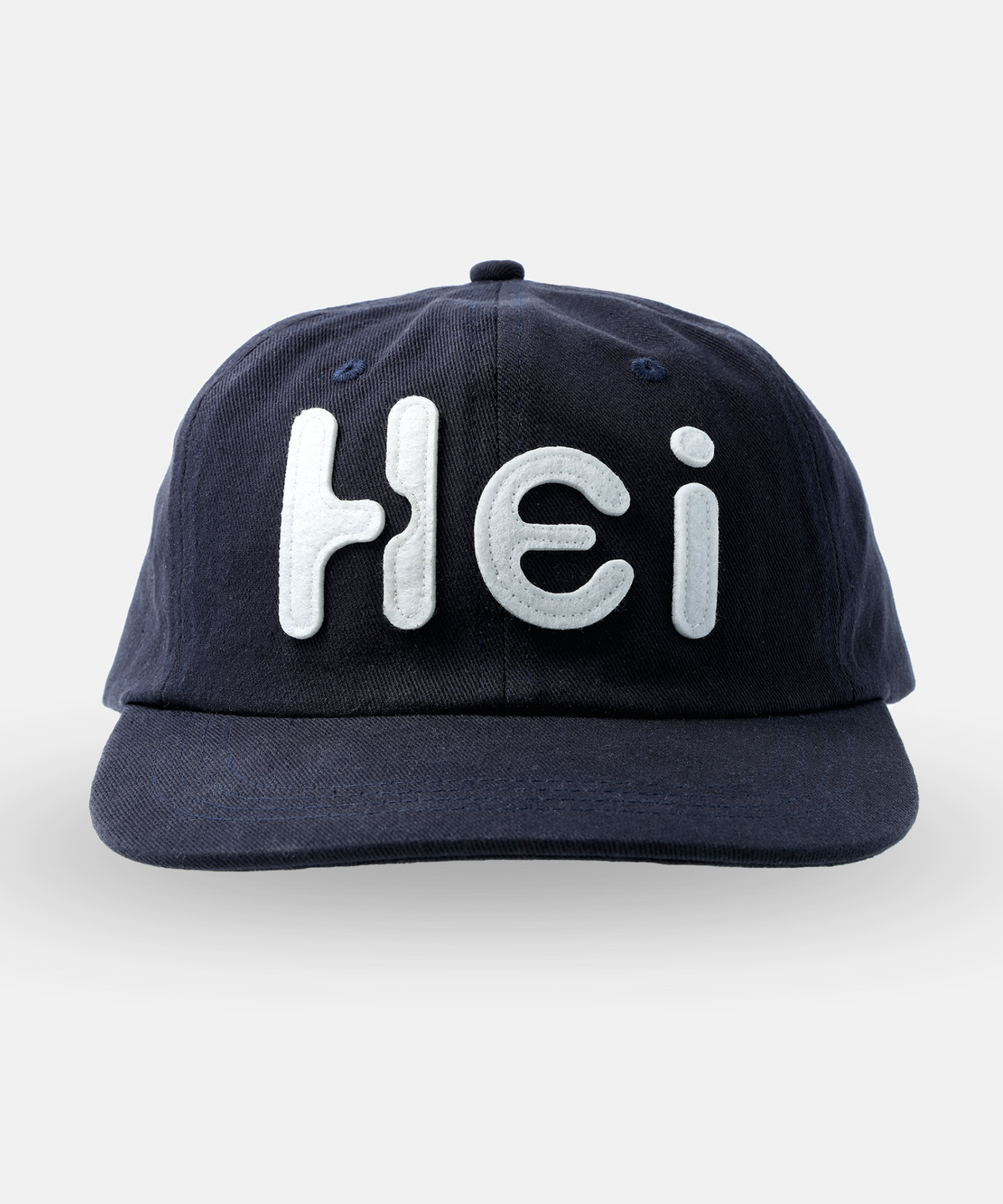 하이산(HEISAN) Hei 빅로고 펠트캡 다크네이비