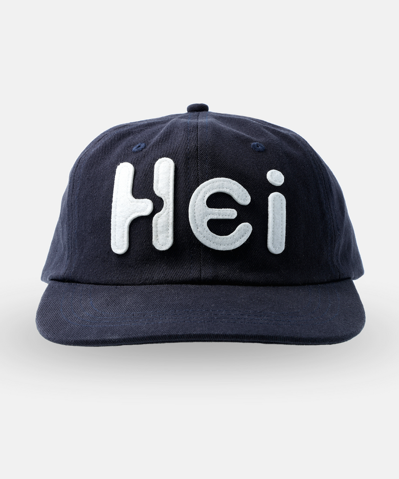 Hei 빅로고 펠트캡 다크네이비