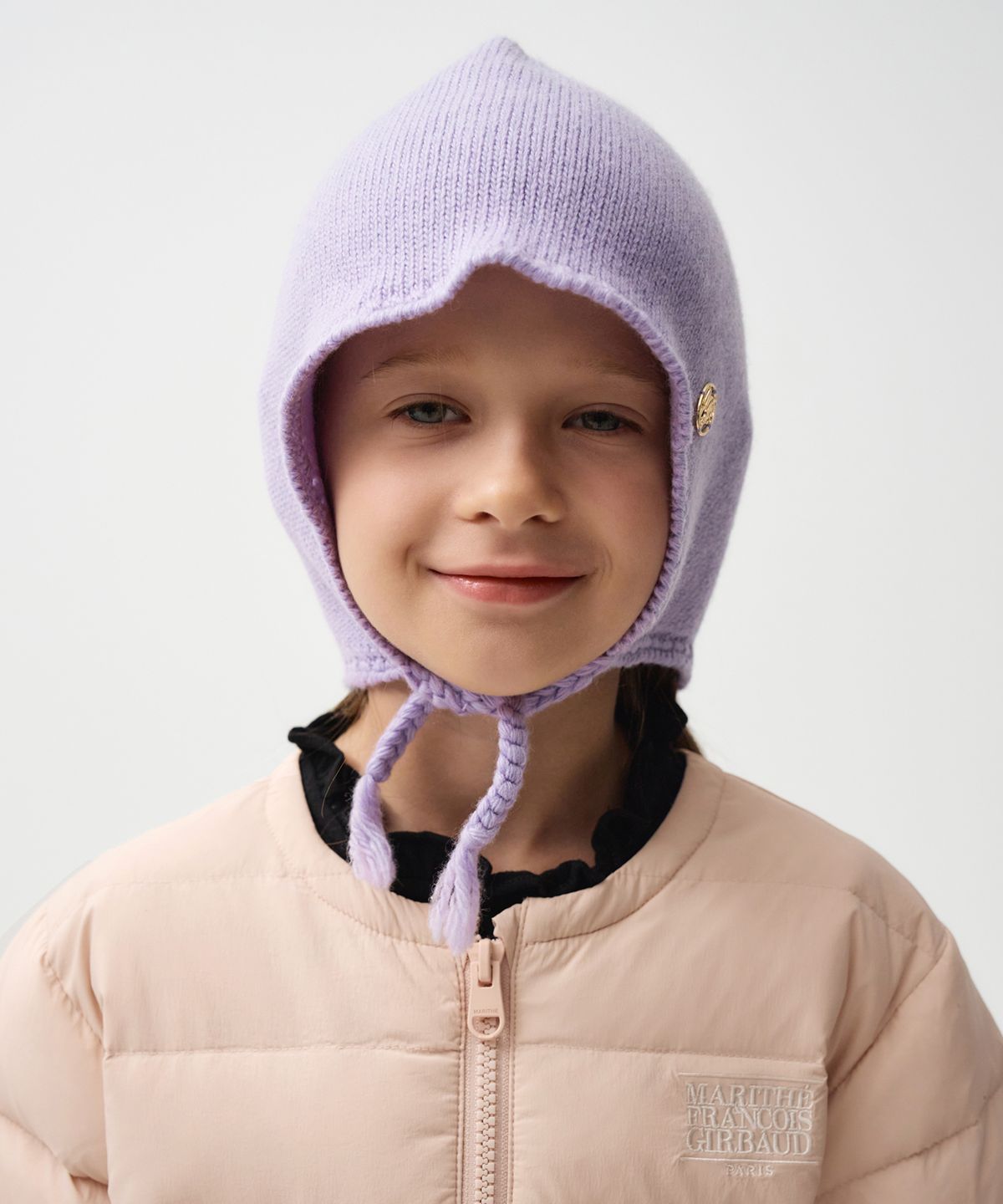 마리떼 키즈(MARITHÉ KIDS) ENFANT CIRCLE LOGO EARFLAP BEANIE light purple