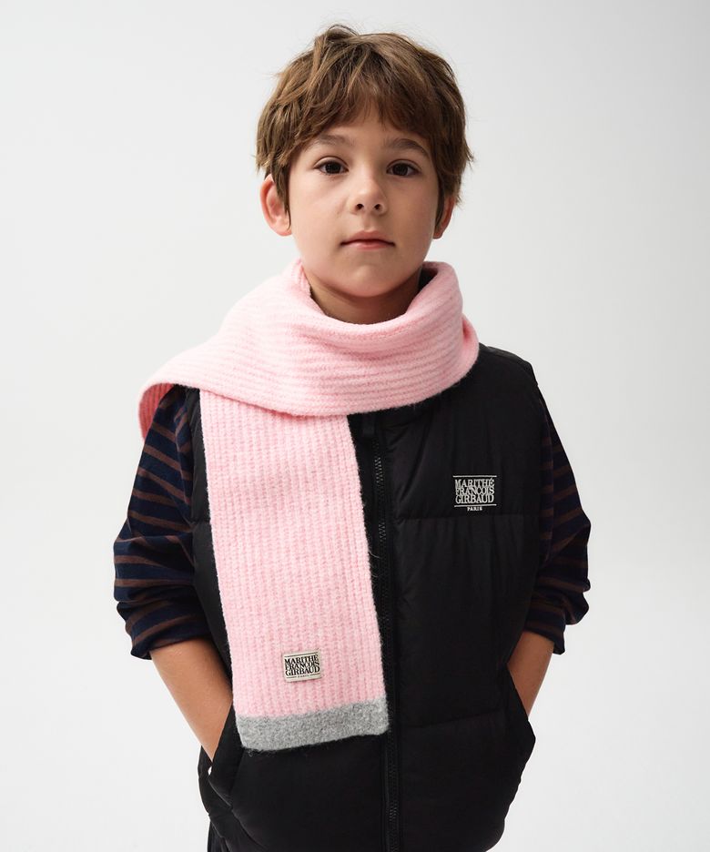ENFANT CLASSIC LOGO MUFFLER pink
