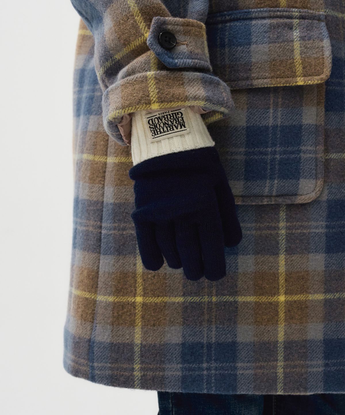마리떼 키즈(MARITHÉ KIDS) ENFANT CLASSIC LOGO KNIT GLOVE navy