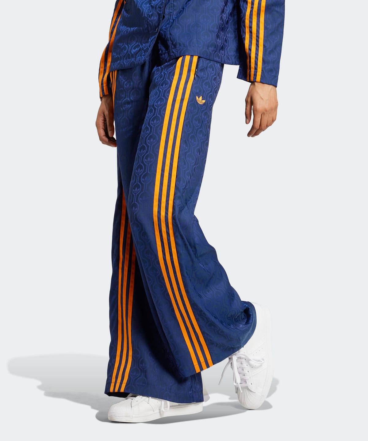 아디다스(ADIDAS) 70s 와이드 레그 팬츠 - 네이비 / JN7663