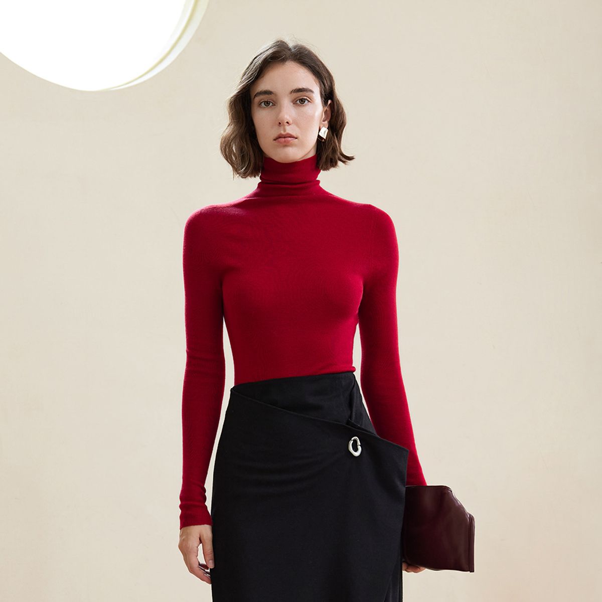 와이와이아이엠(YYIAM) YY_Wool turtleneck knit top_7color