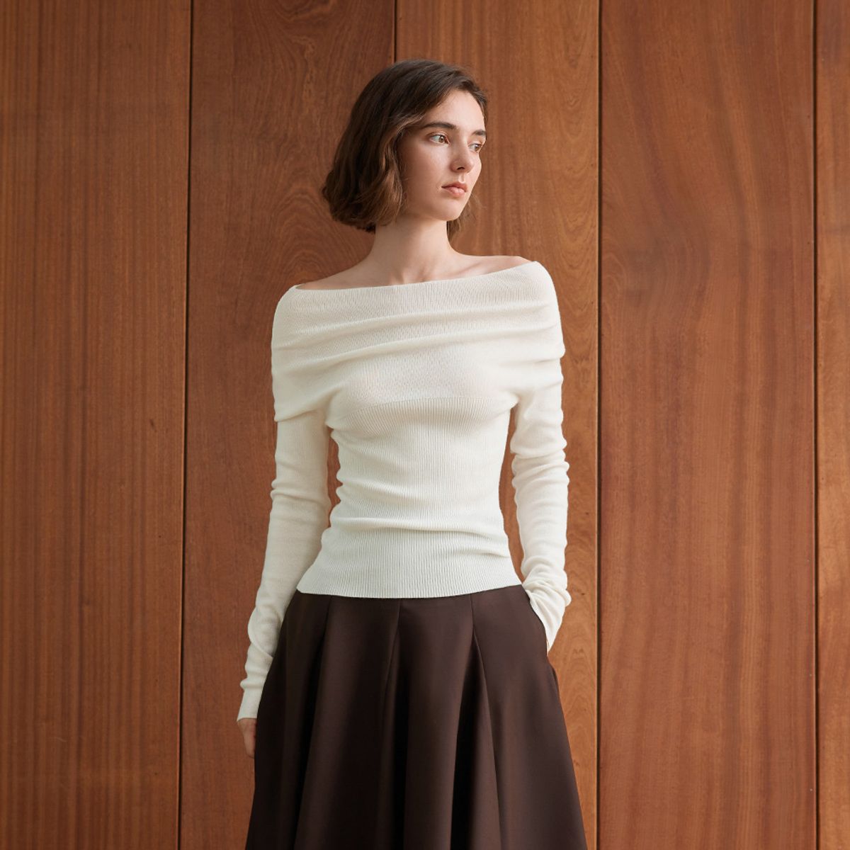 와이와이아이엠(YYIAM) YY_Boat neck knit top_3color