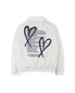 HEART PRINTED WINDBREAKER (IVORY)