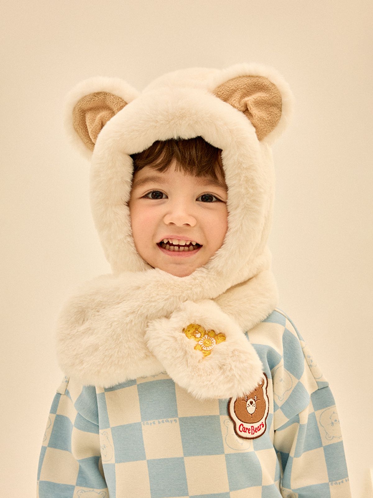 케어베어(CAREBEARS) 뉴 쫑긋 펀샤인베어 후드 워머