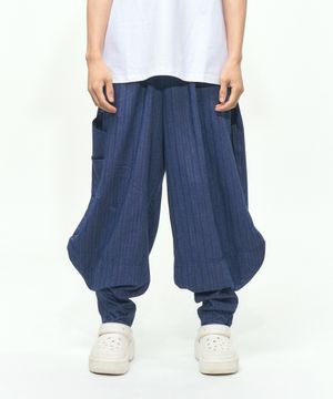 와이드 벌룬 토비 팬츠 네이비