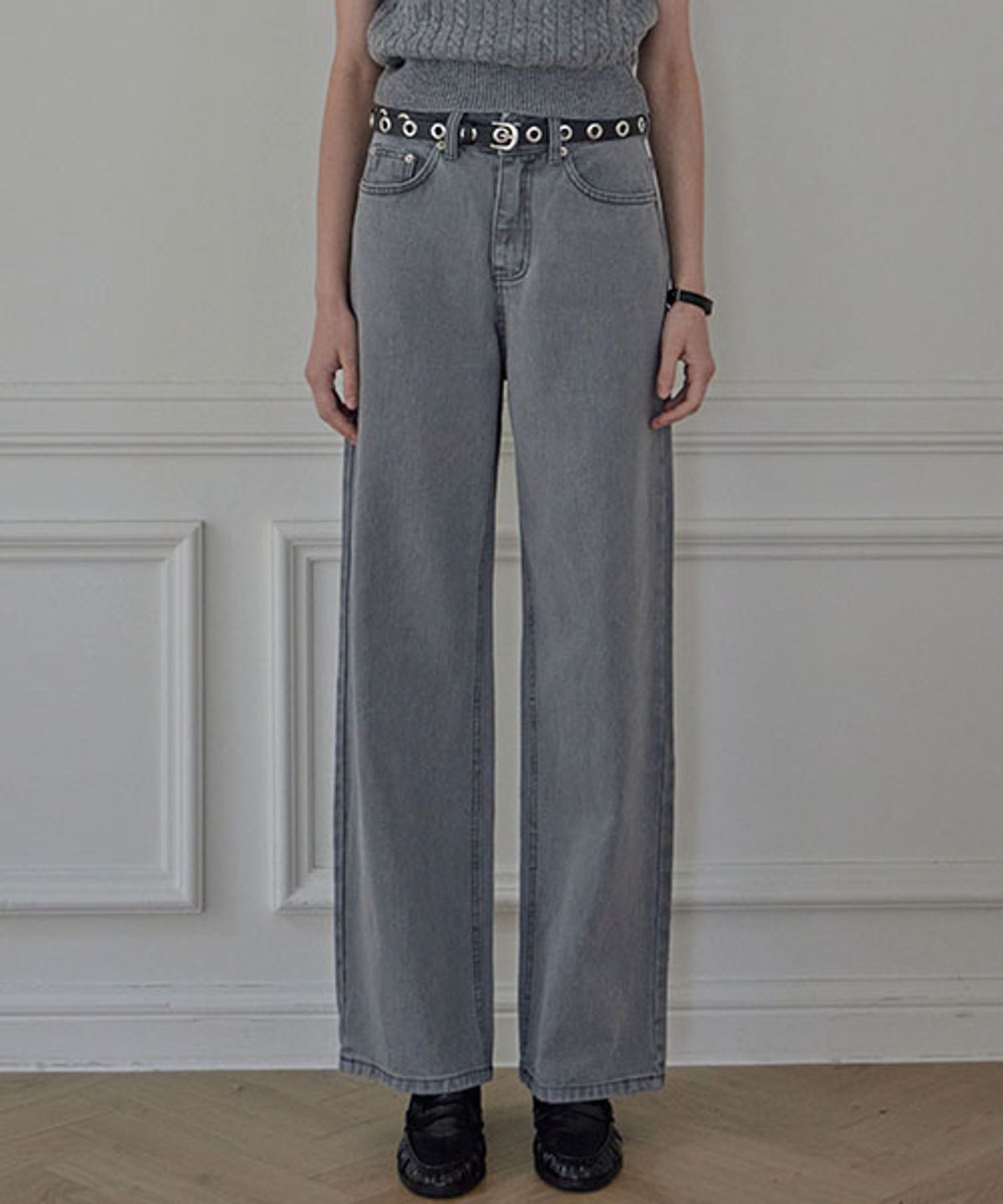 헤인트(HAINT) MILES OVER WIDE PANTS_4COLORS_GRAY