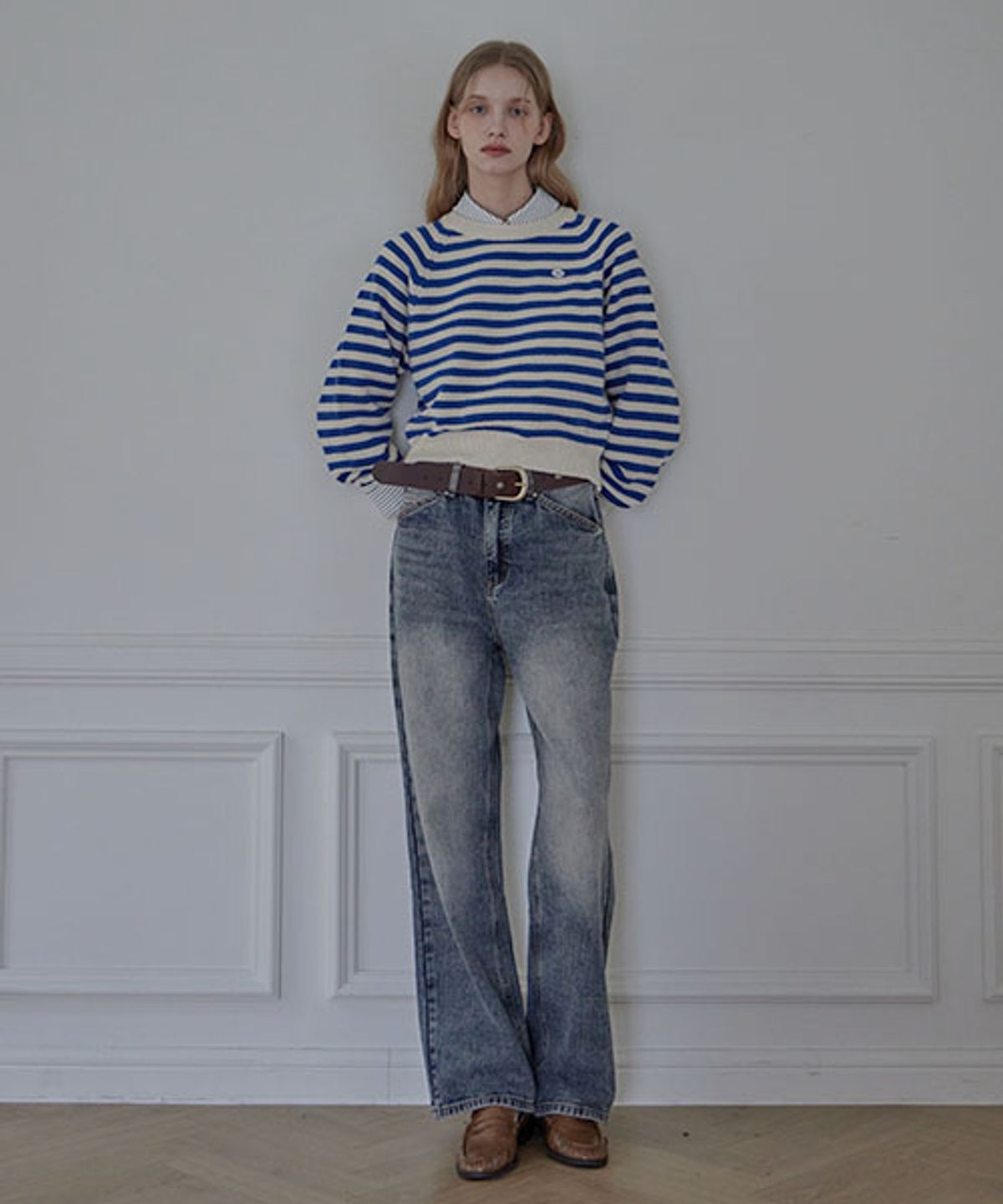 헤인트(HAINT) KAREN STRAIGHT FIT DENIM_ASH BLUE