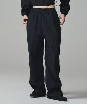 심볼 메쉬 레이어드 팬츠 블랙