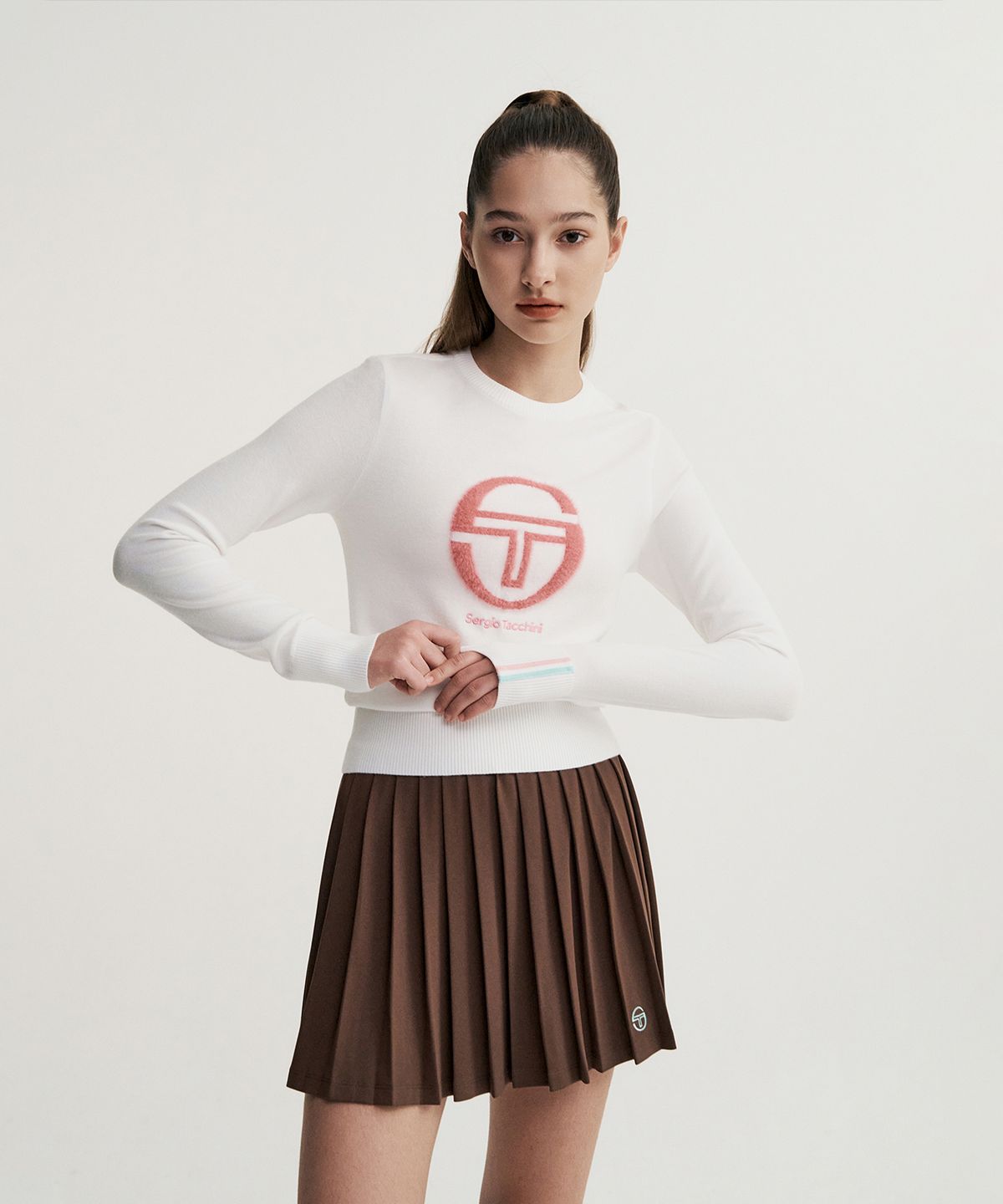 세르지오 타키니(SERGIO TACCHINI) W 리조트 크루넥 풀오버 (White)
