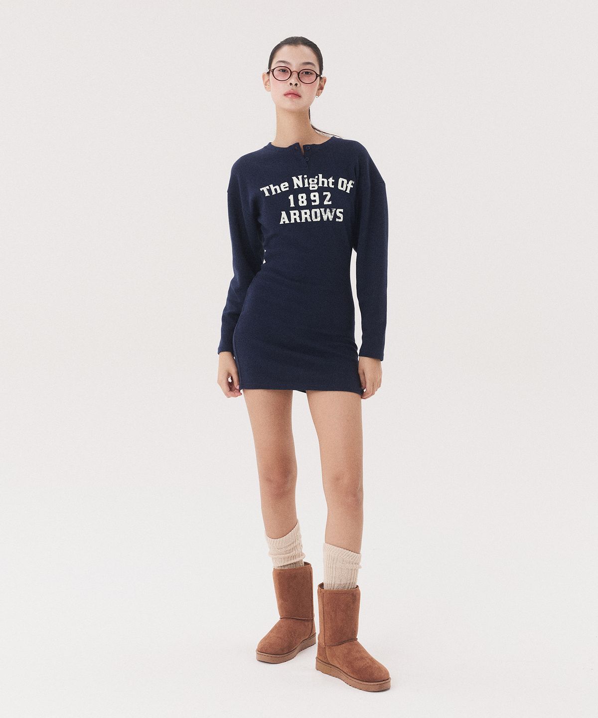 꾸아페(QUAFE) 1892 PUFF EASY MINI ONEPIECE_navy