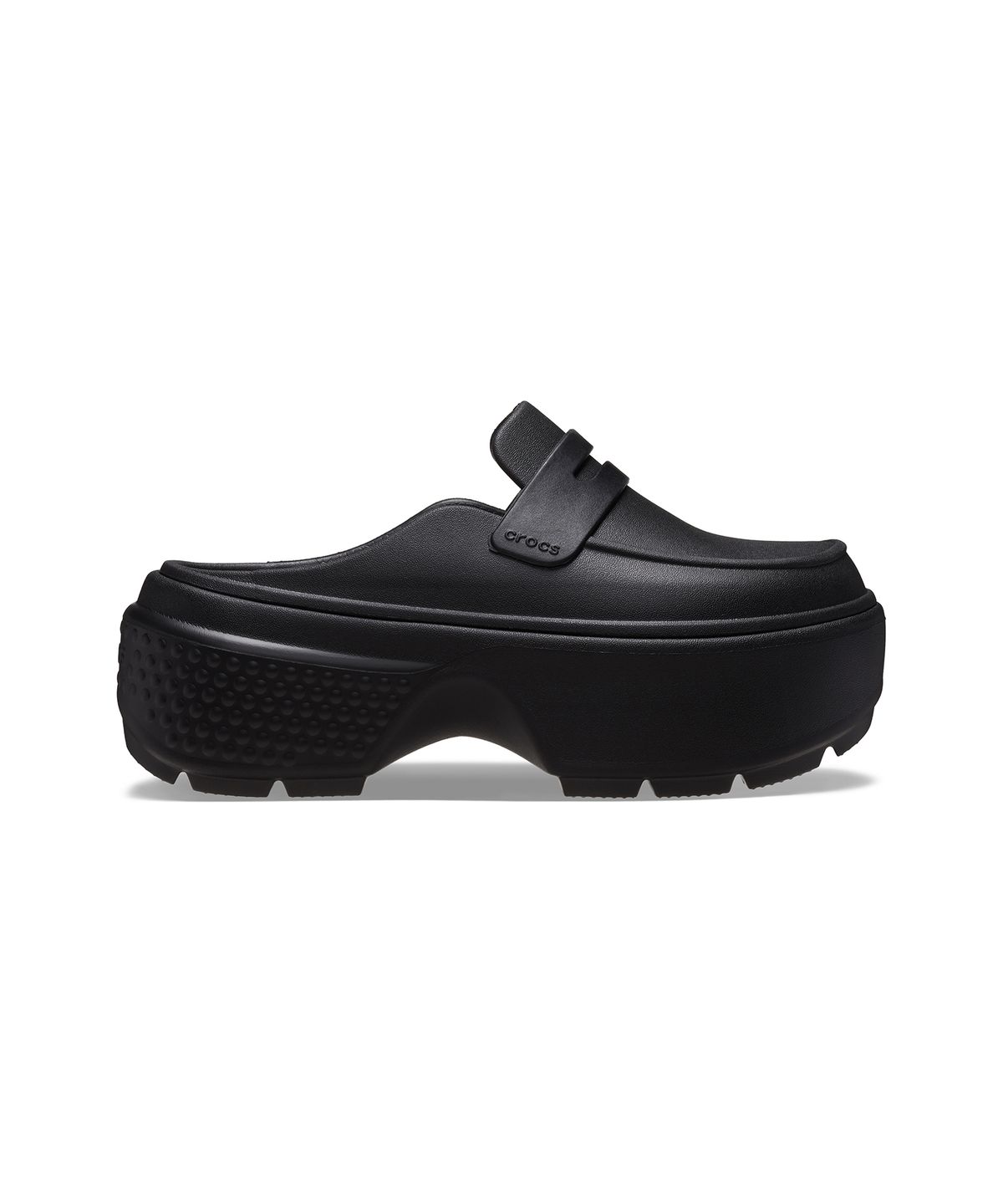 크록스(CROCS) 스톰프 로퍼 - 블랙/블랙 / 209937-060