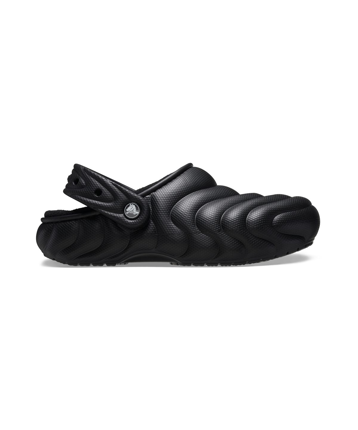 크록스(CROCS) 클래식 라인드 오버퍼프 클로그 - 블랙 / 210059-001