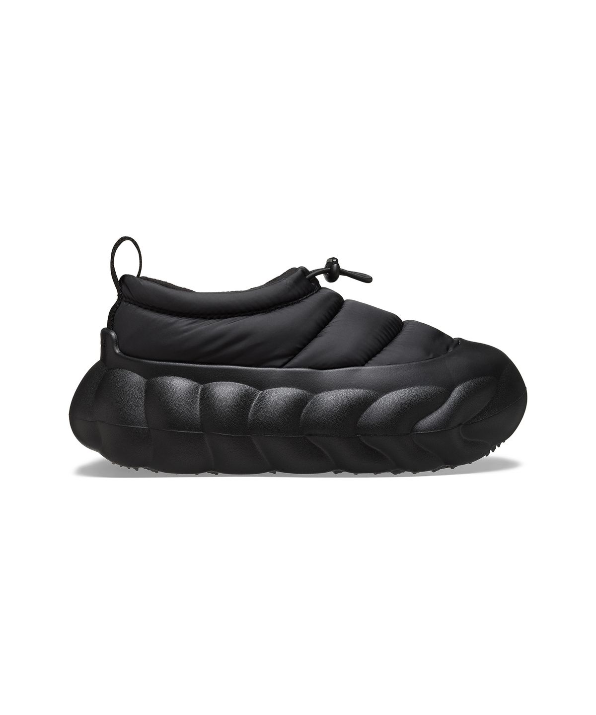 크록스(CROCS) 오버퍼프 쇼티 - 블랙/블랙 / 210668-060