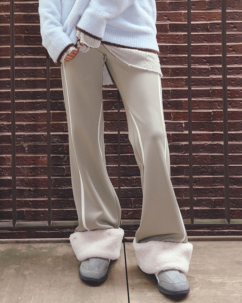 SHERPA POINT FITTED JERSEY PANTS KHAKI