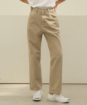 149 피그먼트 사선절개 팬츠