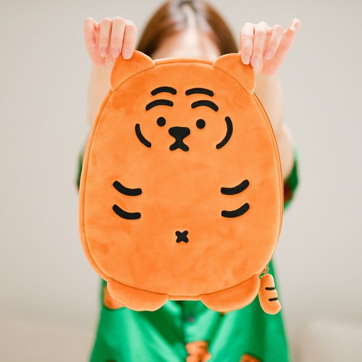 무직타이거(MUZIKTIGER) 뚱랑이 플랫 파우치 라지