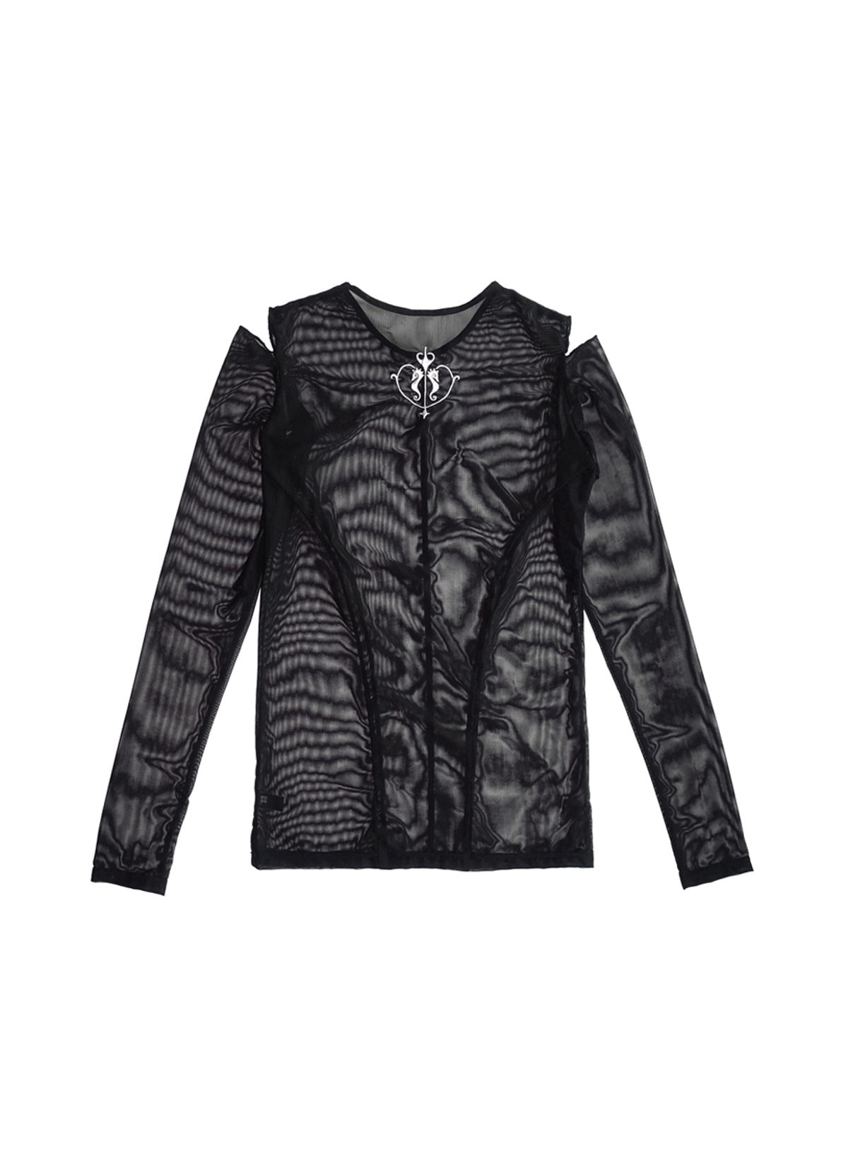 디파블로(D.PABLO) mesh seahorse black top