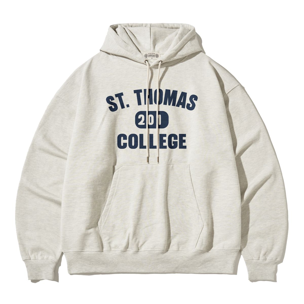 빈웨드(VINWUED) St.Thomas College 세인트 토마스 컬리지 빈티지 오트밀 오버핏 후드