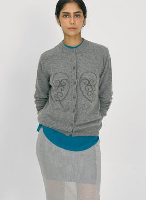 cashmere gray cardigan