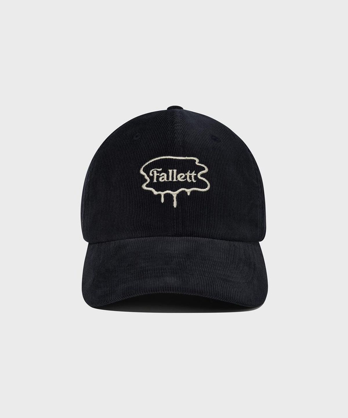 팔렛(FALLETT) 브러쉬 로고 볼캡 네이비