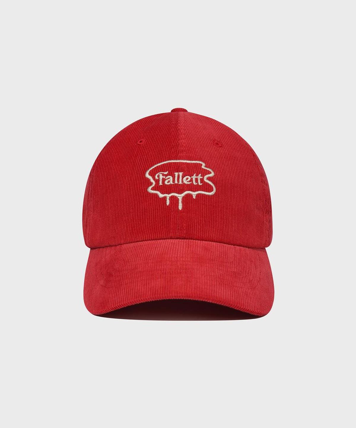 팔렛(FALLETT) 브러쉬 로고 볼캡 레드